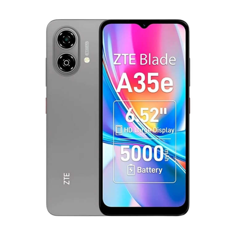 ZTE BLADE A35e Frente y Reverso Especificaciones Gris Canva